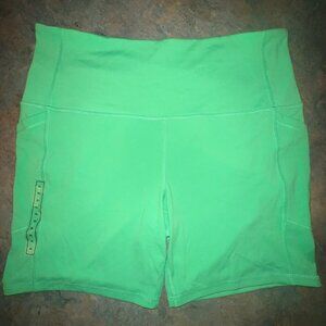 DSG Womens Momentum Ultra High Rise‎ Bike Shorts Slime Green XL